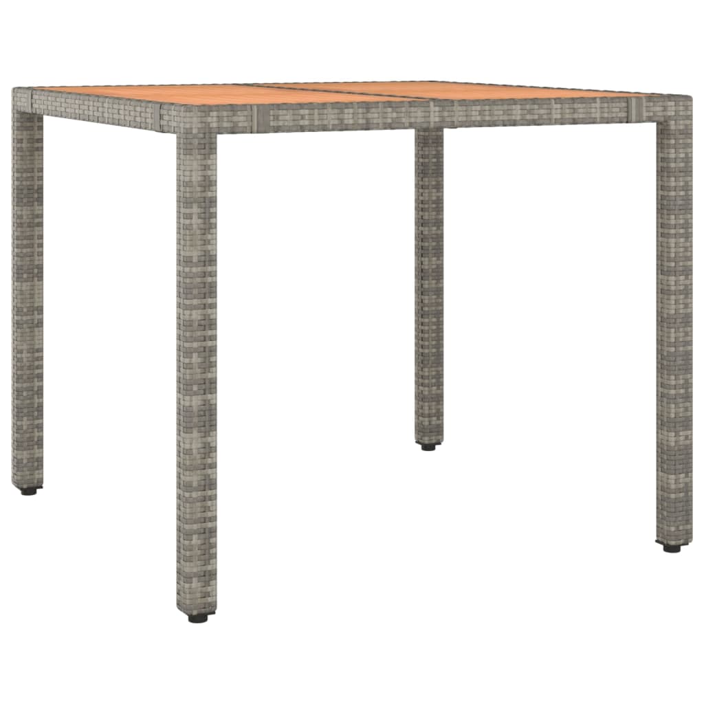 vidaXL 3-cz. zestaw mebli ogrodowych z poduszkami, szary rattan PE