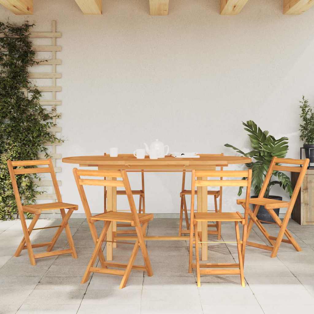 vidaXL Rozkładany stół ogrodowy, 110-160x80x75 cm, lite drewno tekowe