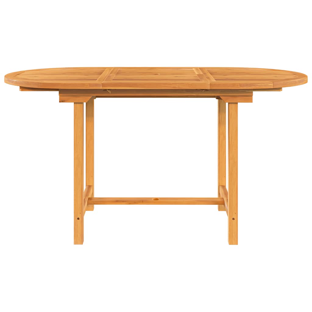 vidaXL Rozkładany stół ogrodowy, 110-160x80x75 cm, lite drewno tekowe