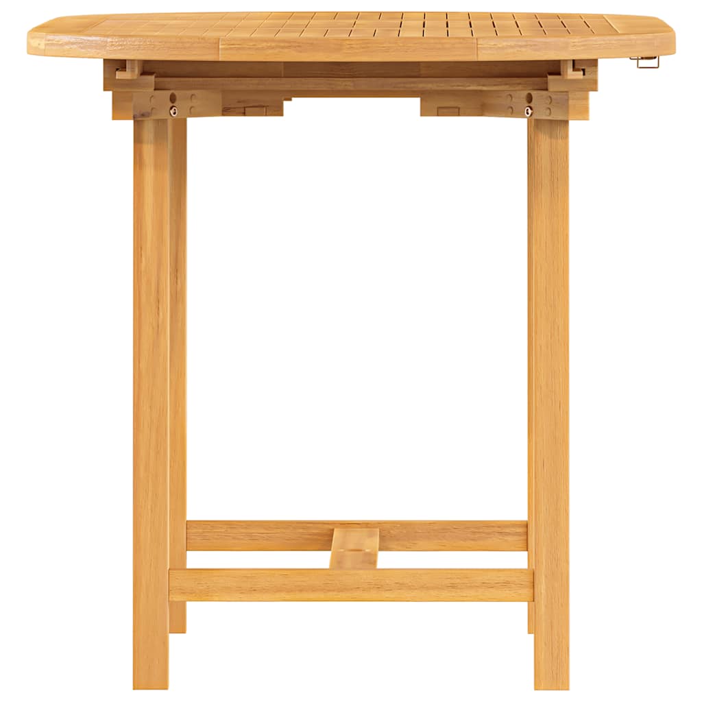 vidaXL Rozkładany stół ogrodowy, 110-160x80x75 cm, lite drewno tekowe