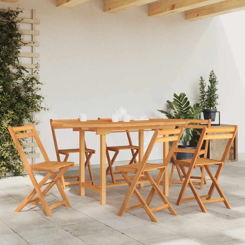 vidaXL Rozkładany stół ogrodowy, 110-160x80x75 cm, lite drewno tekowe