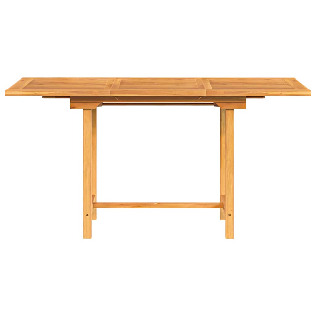 vidaXL Rozkładany stół ogrodowy, 110-160x80x75 cm, lite drewno tekowe