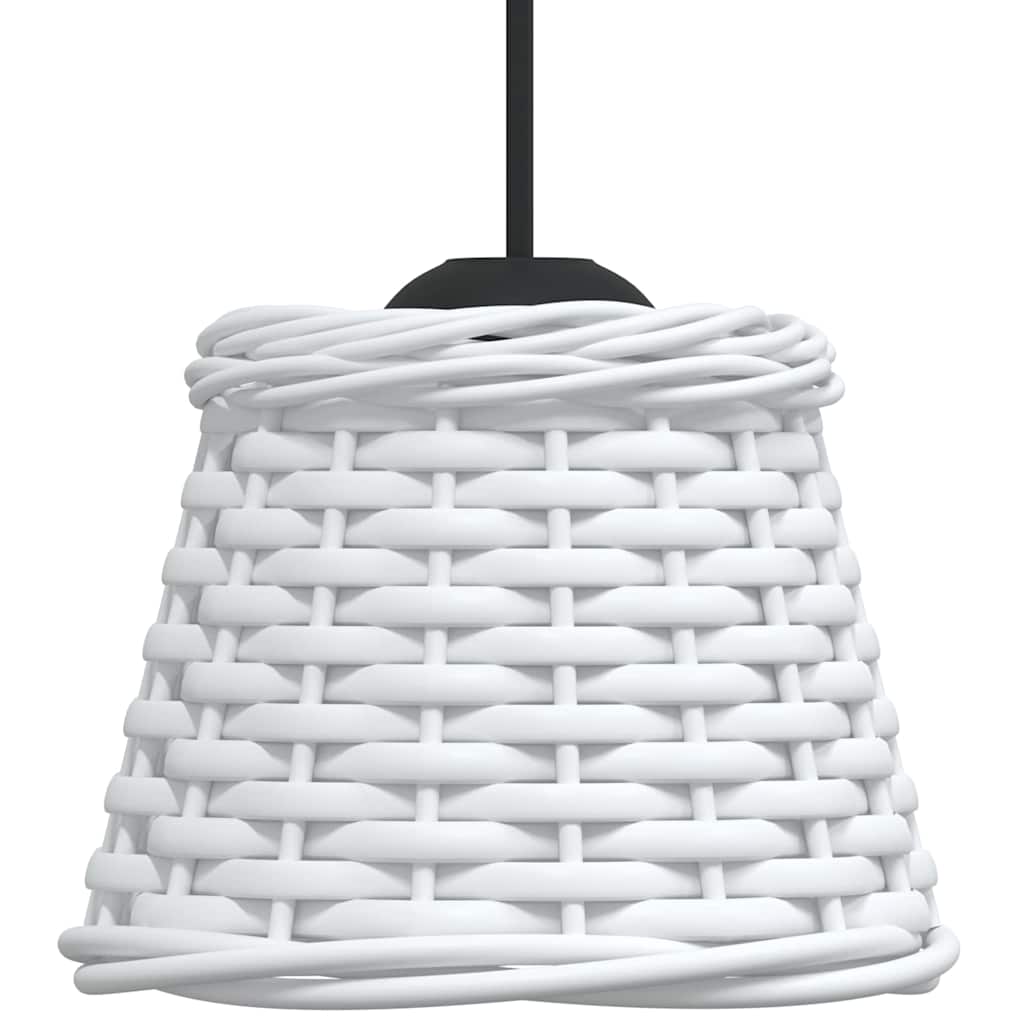 vidaXL Klosz do lampy wiszącej, biały, Ø15x12 cm, wiklina