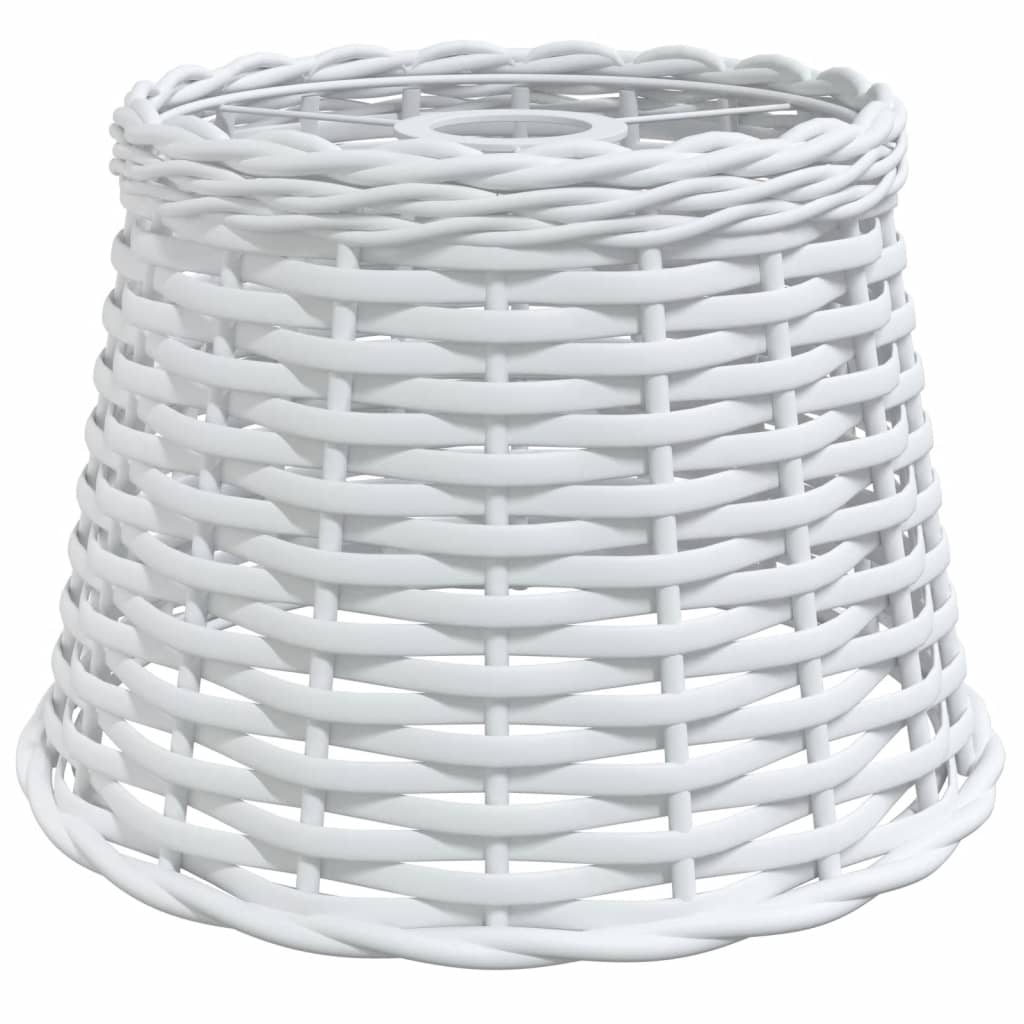vidaXL Klosz do lampy wiszącej, biały, Ø25x17 cm, wiklina