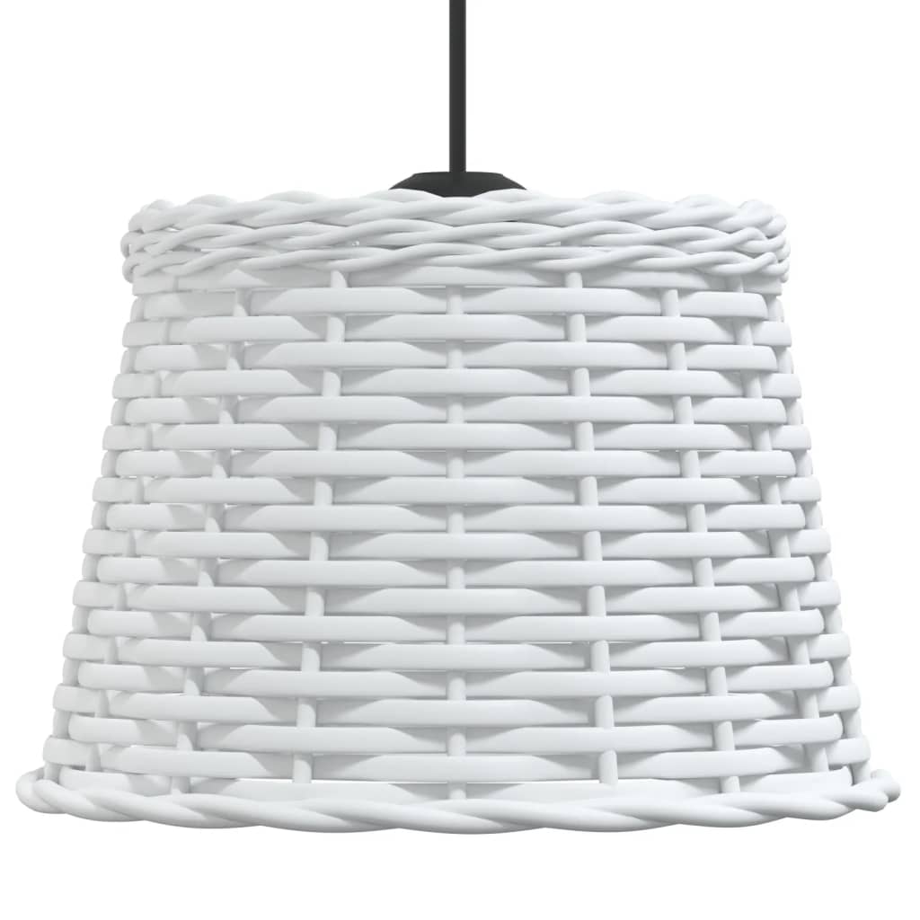 vidaXL Klosz do lampy wiszącej, biały, Ø25x17 cm, wiklina