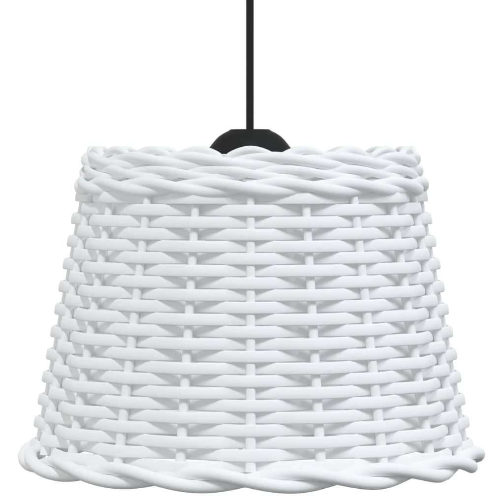 vidaXL Klosz lampy wiszącej, biały, Ø30x20 cm, wiklina