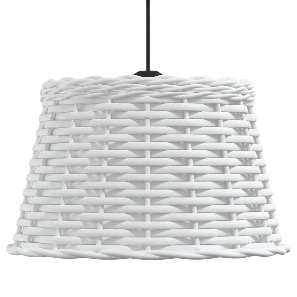 vidaXL Klosz lampy wiszącej, biały, Ø38x23 cm, wiklina