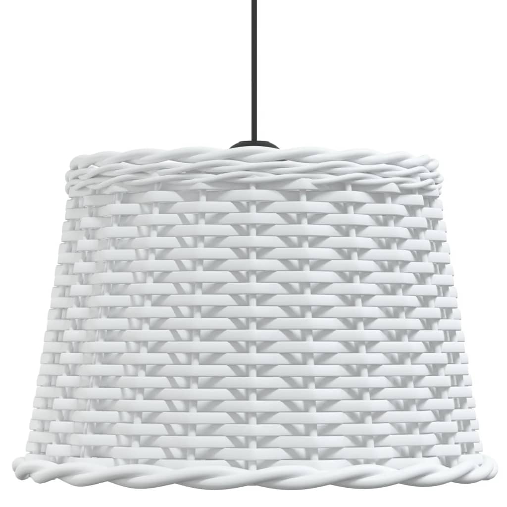 vidaXL Klosz lampy wiszącej, biały, Ø40x26 cm, wiklina