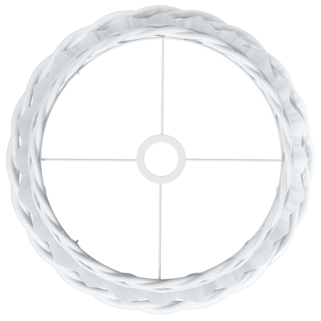 vidaXL Klosz lampy wiszącej, biały, Ø40x26 cm, wiklina