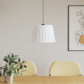 vidaXL Klosz lampy wiszącej, biały, Ø40x26 cm, wiklina