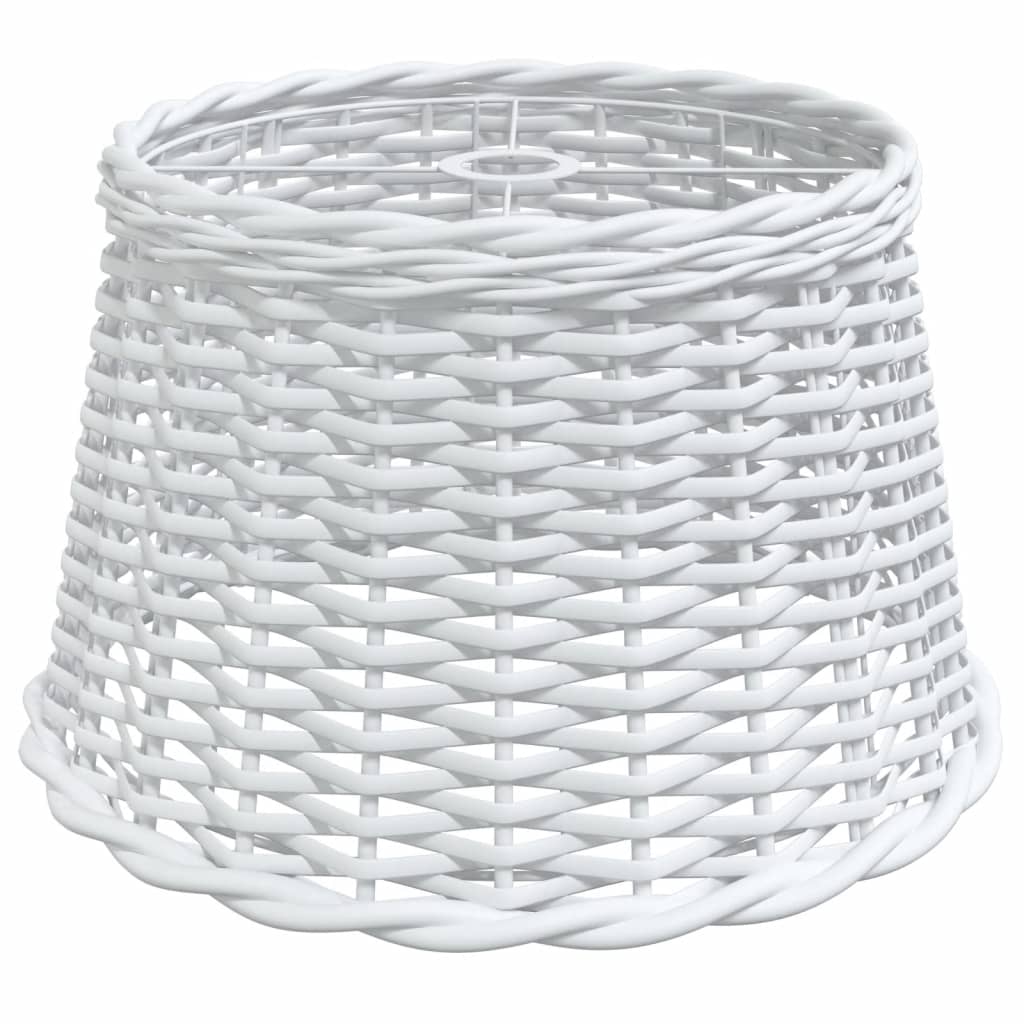 vidaXL Klosz do lampy wiszącej, biały, Ø45x28 cm, wiklina
