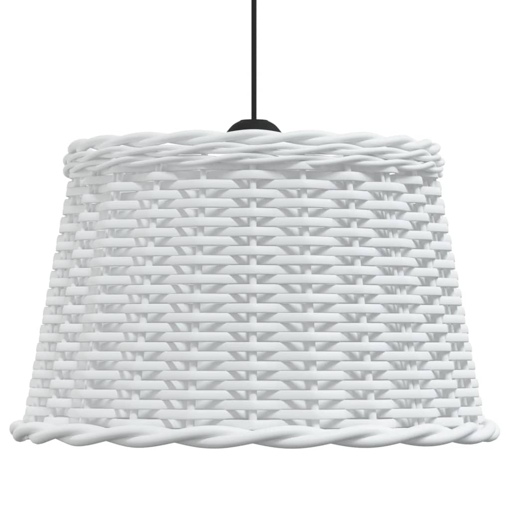 vidaXL Klosz do lampy wiszącej, biały, Ø45x28 cm, wiklina