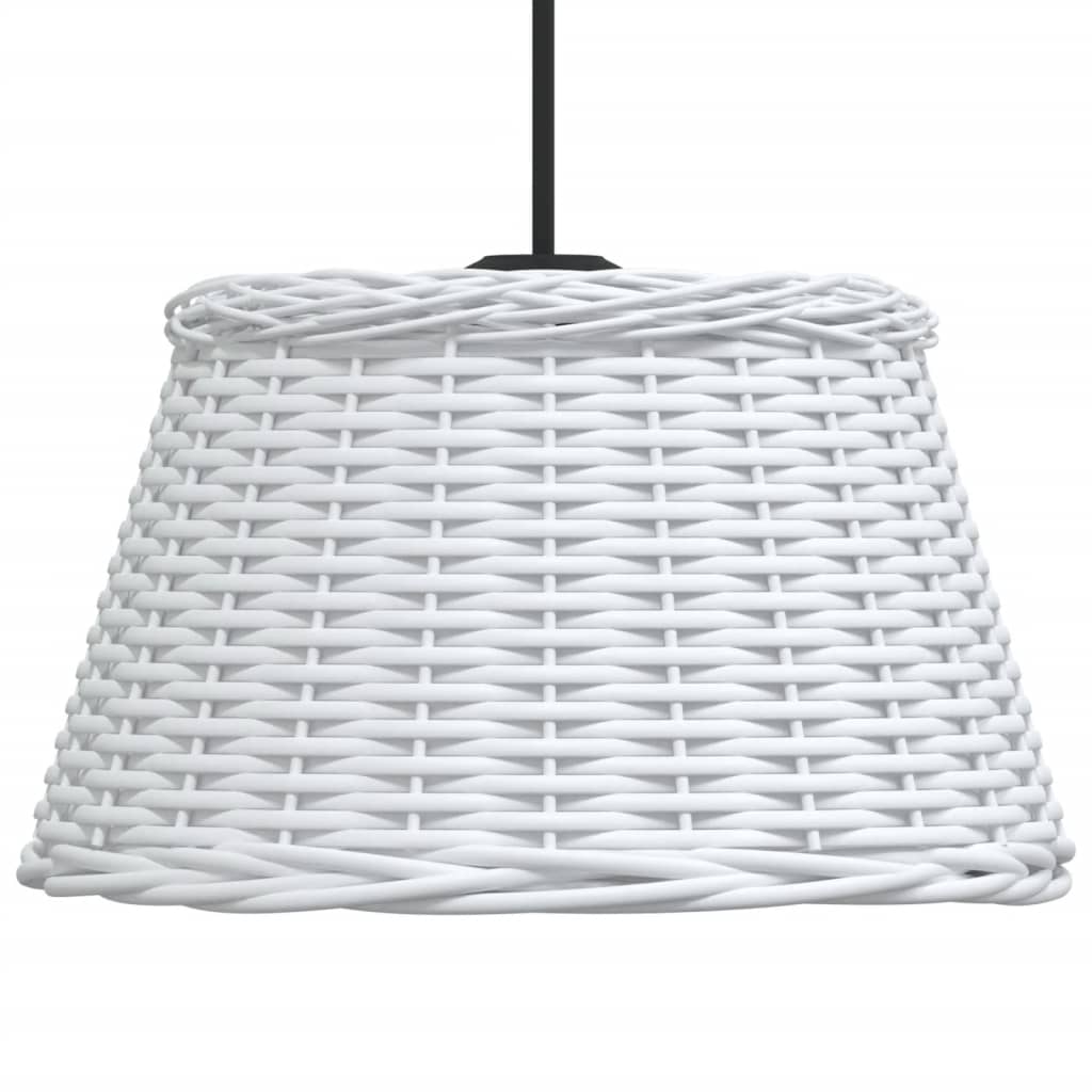 vidaXL Klosz do lampy wiszącej, biały, Ø50x30 cm, wiklina