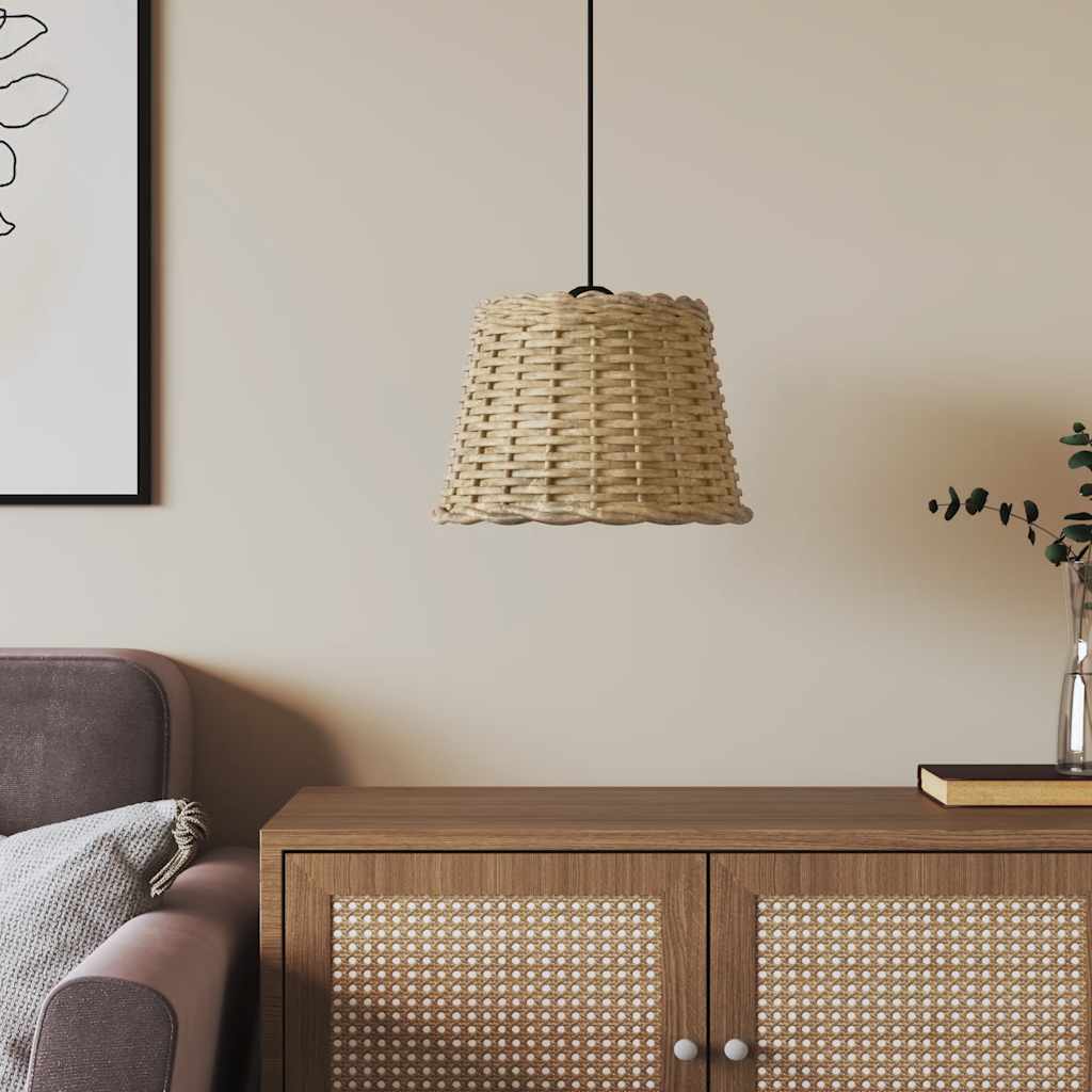 vidaXL Klosz lampy wiszącej, brązowy, Ø30x20 cm, wiklina