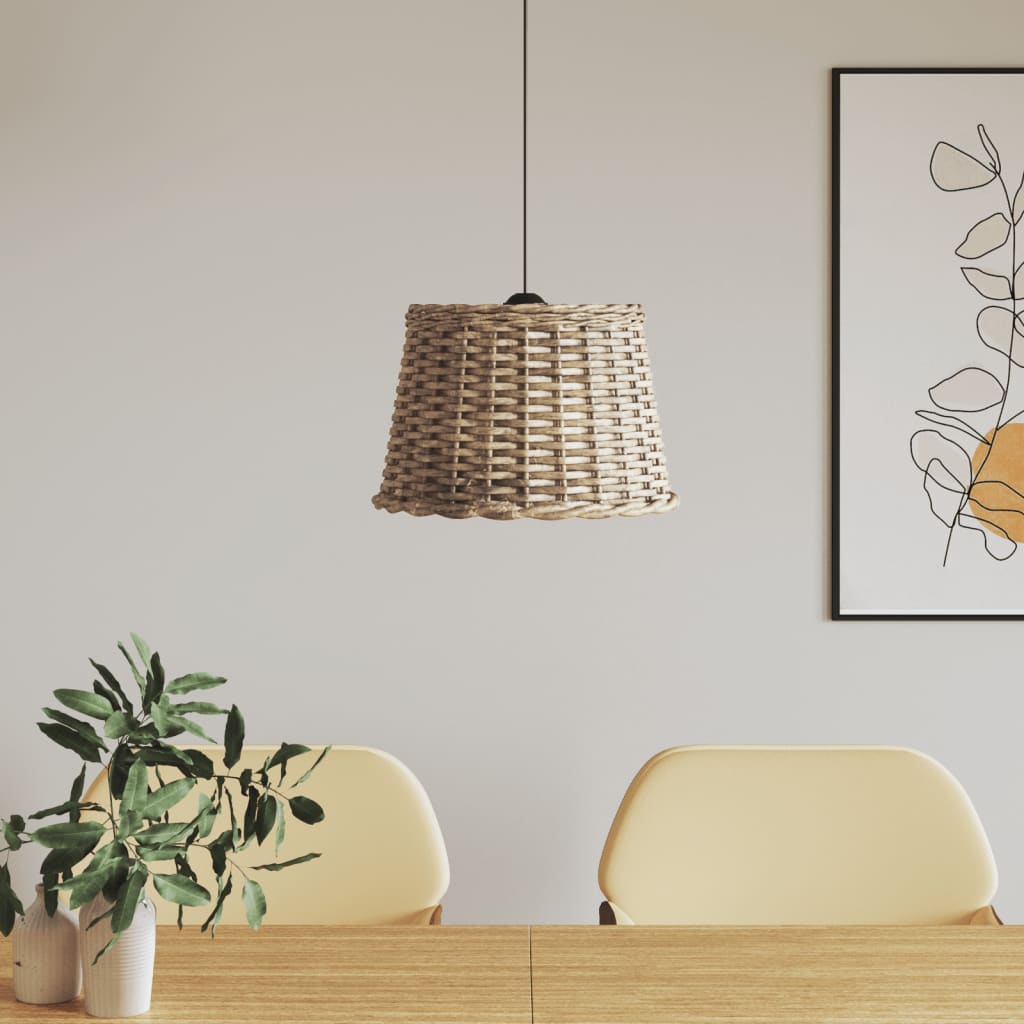 vidaXL Klosz lampy wiszącej, brązowy, Ø40x26 cm, wiklina