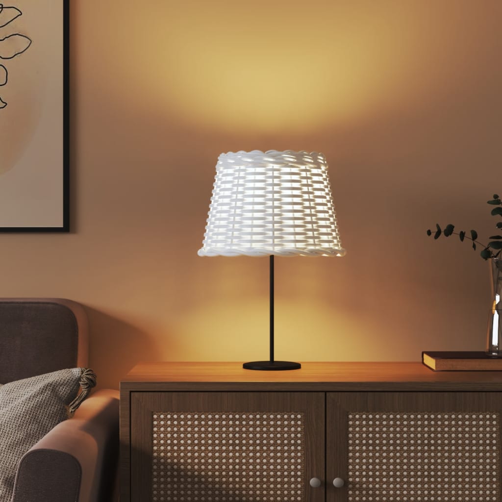 vidaXL Klosz do lampy, biały, Ø30x20 cm, wiklina