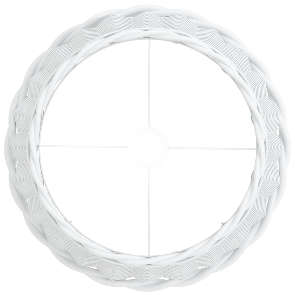 vidaXL Klosz do lampy, biały, Ø40x26 cm, wiklina