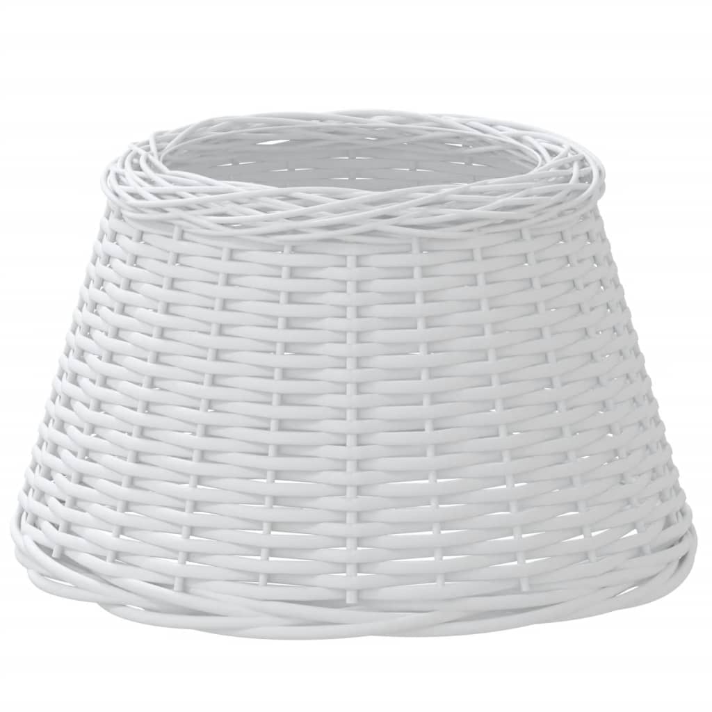 vidaXL Klosz do lampy, biały, Ø50x30 cm, wiklina