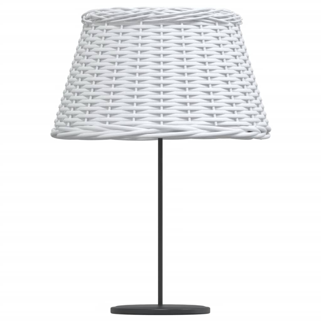 vidaXL Klosz do lampy, biały, Ø50x30 cm, wiklina