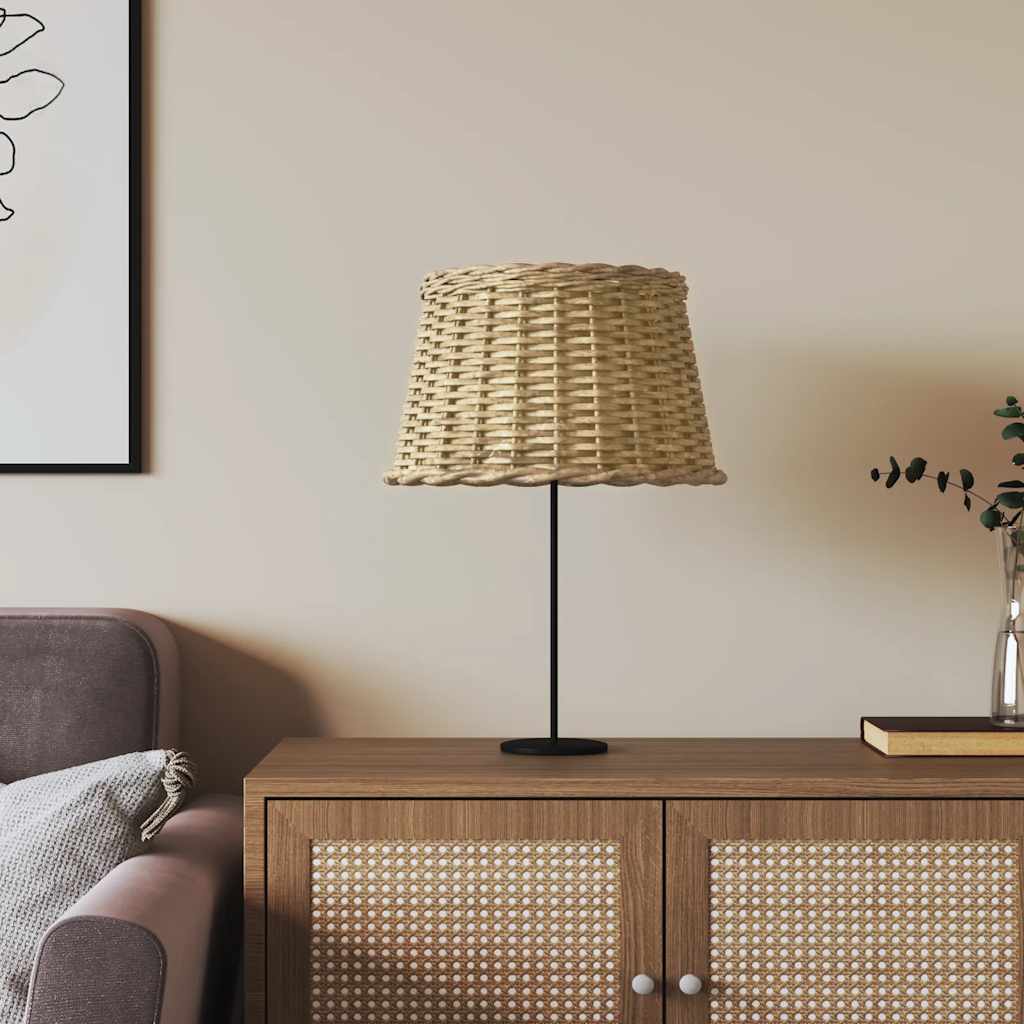 vidaXL Klosz do lampy, brązowy, Ø45x28 cm, wiklina