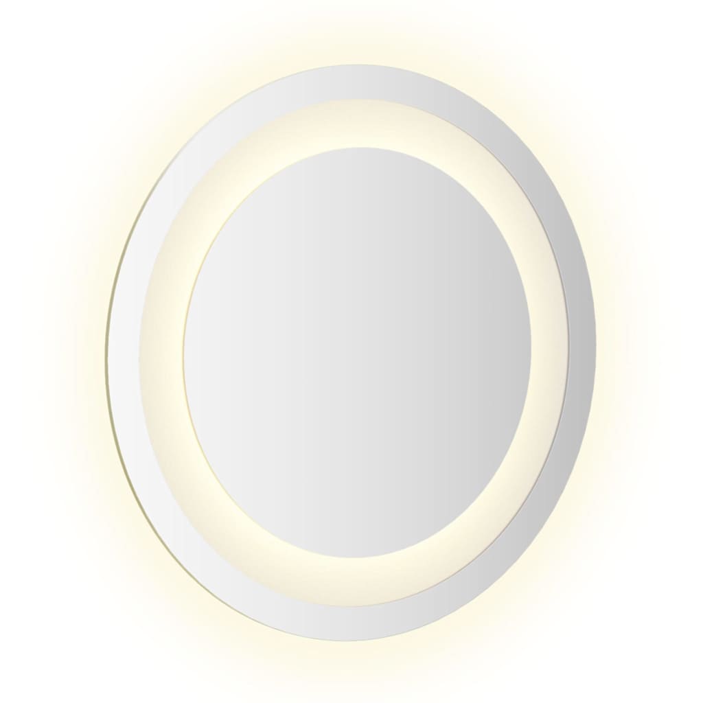 vidaXL Lustro łazienkowe z LED, okrągłe, 30 cm