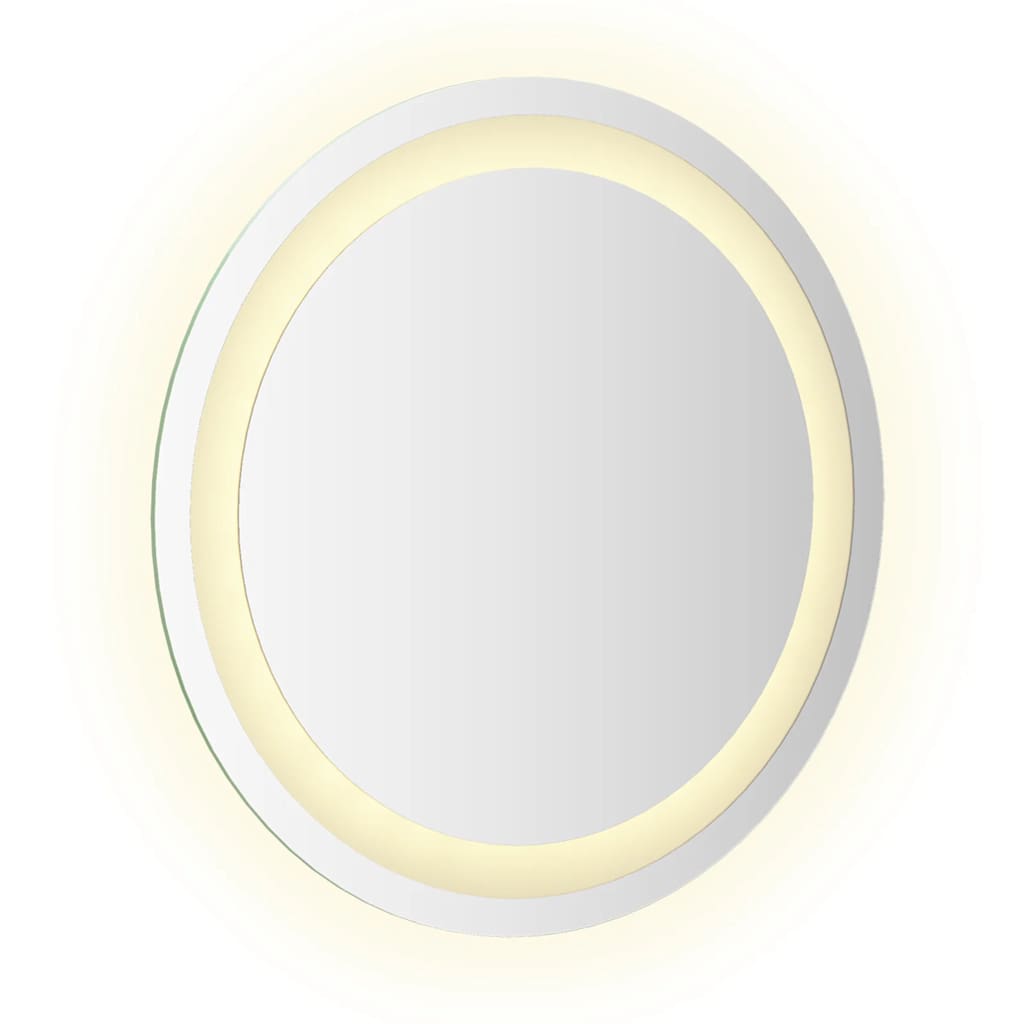 vidaXL Lustro łazienkowe z LED, okrągłe, 40 cm
