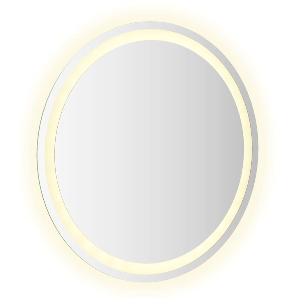 vidaXL Lustro łazienkowe z LED, okrągłe, 60 cm