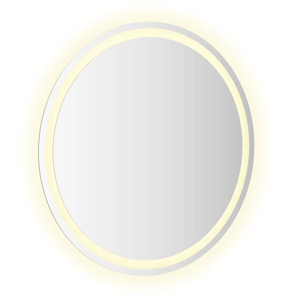 vidaXL Lustro łazienkowe z LED, okrągłe, 70 cm