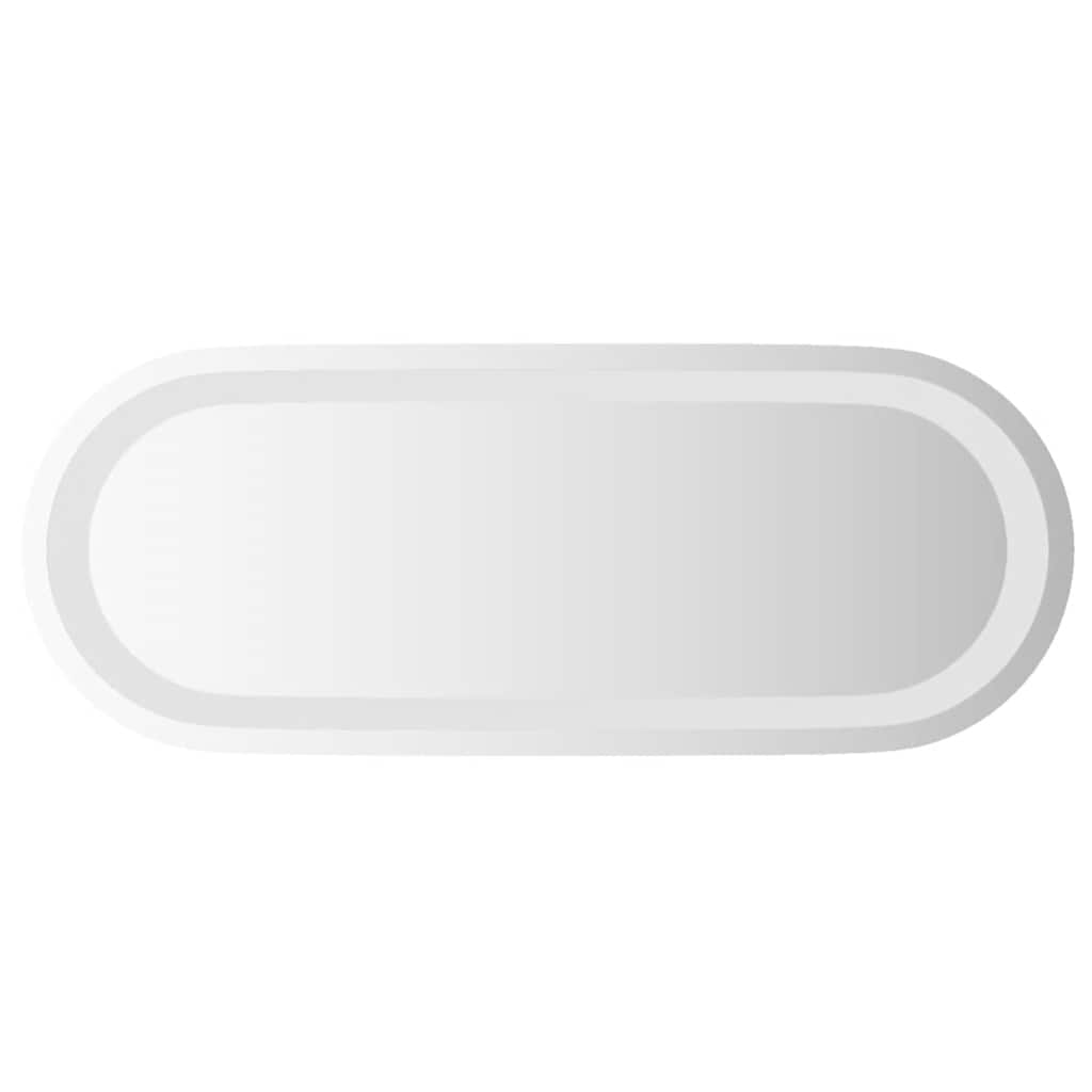 vidaXL Lustro łazienkowe z LED, 50x20 cm, owalne