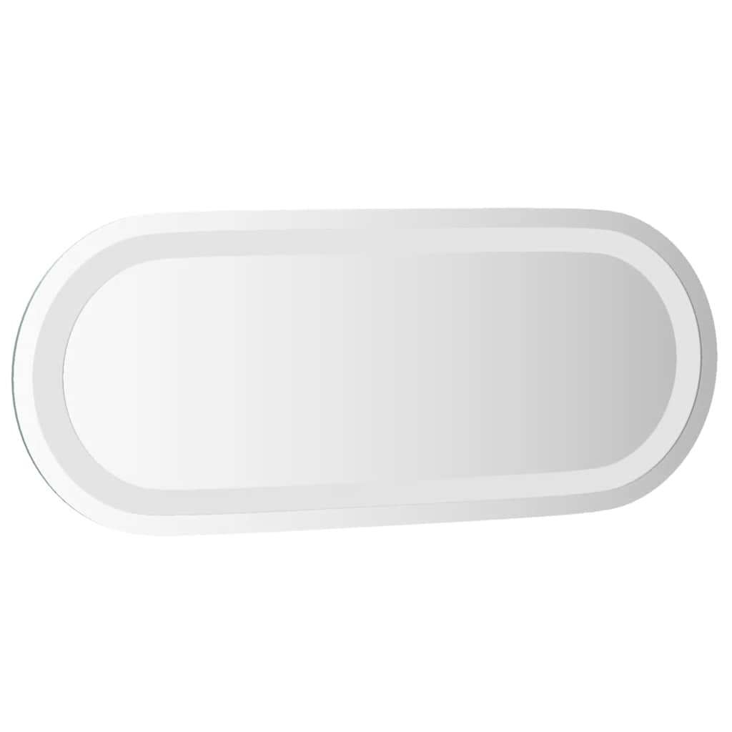 vidaXL Lustro łazienkowe z LED, 50x20 cm, owalne