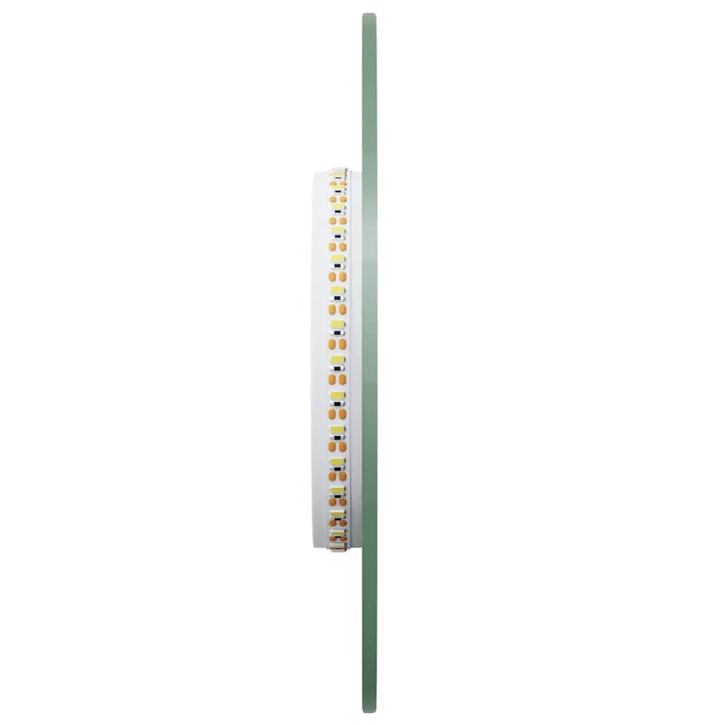 vidaXL Lustro łazienkowe z LED, 50x20 cm, owalne