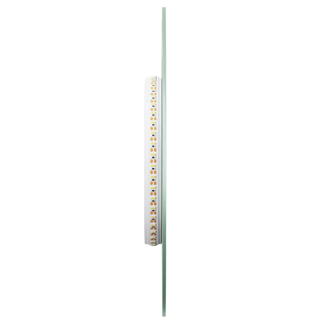 vidaXL Lustro łazienkowe z LED, 60x25 cm, owalne