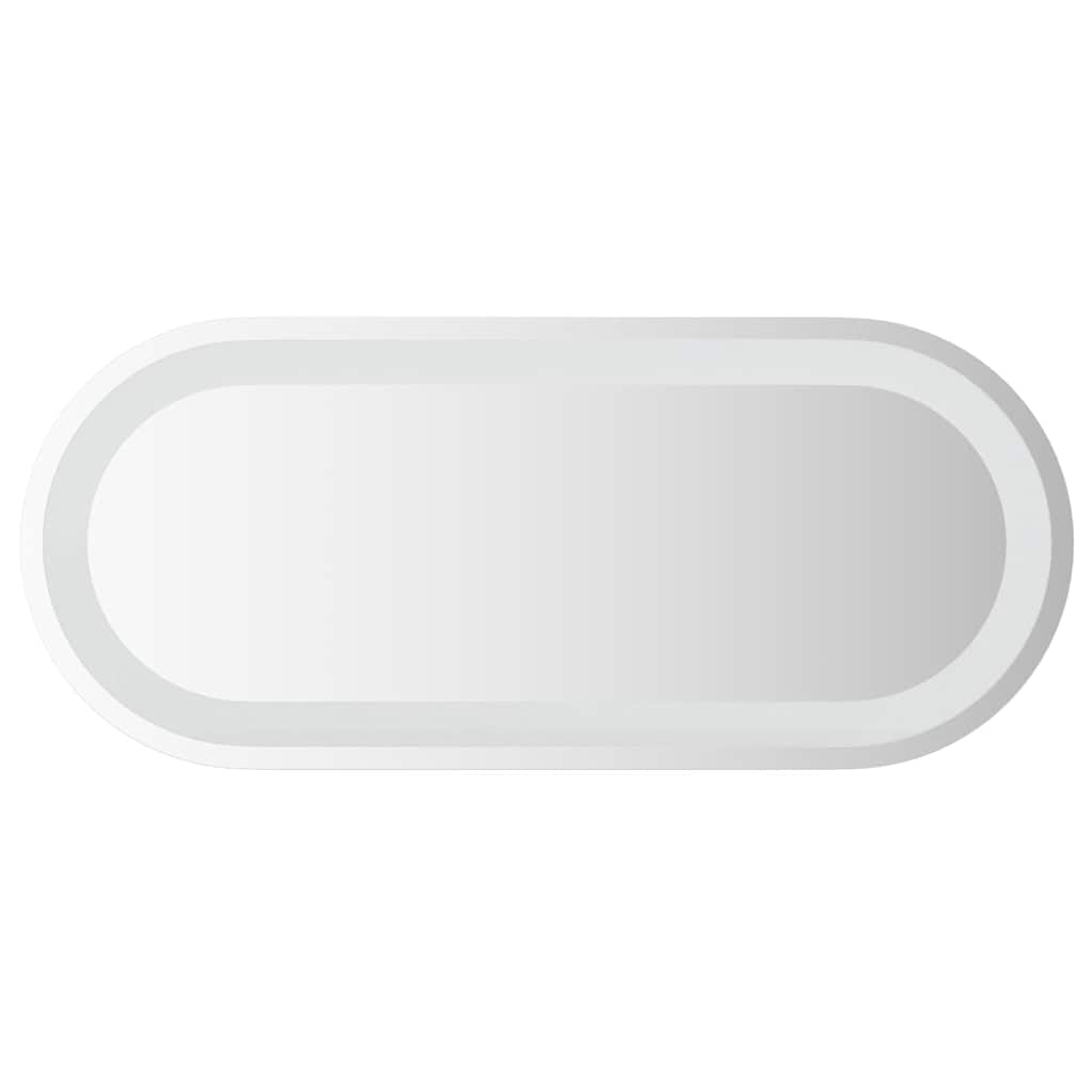 vidaXL Lustro łazienkowe z LED, 70x30 cm, owalne