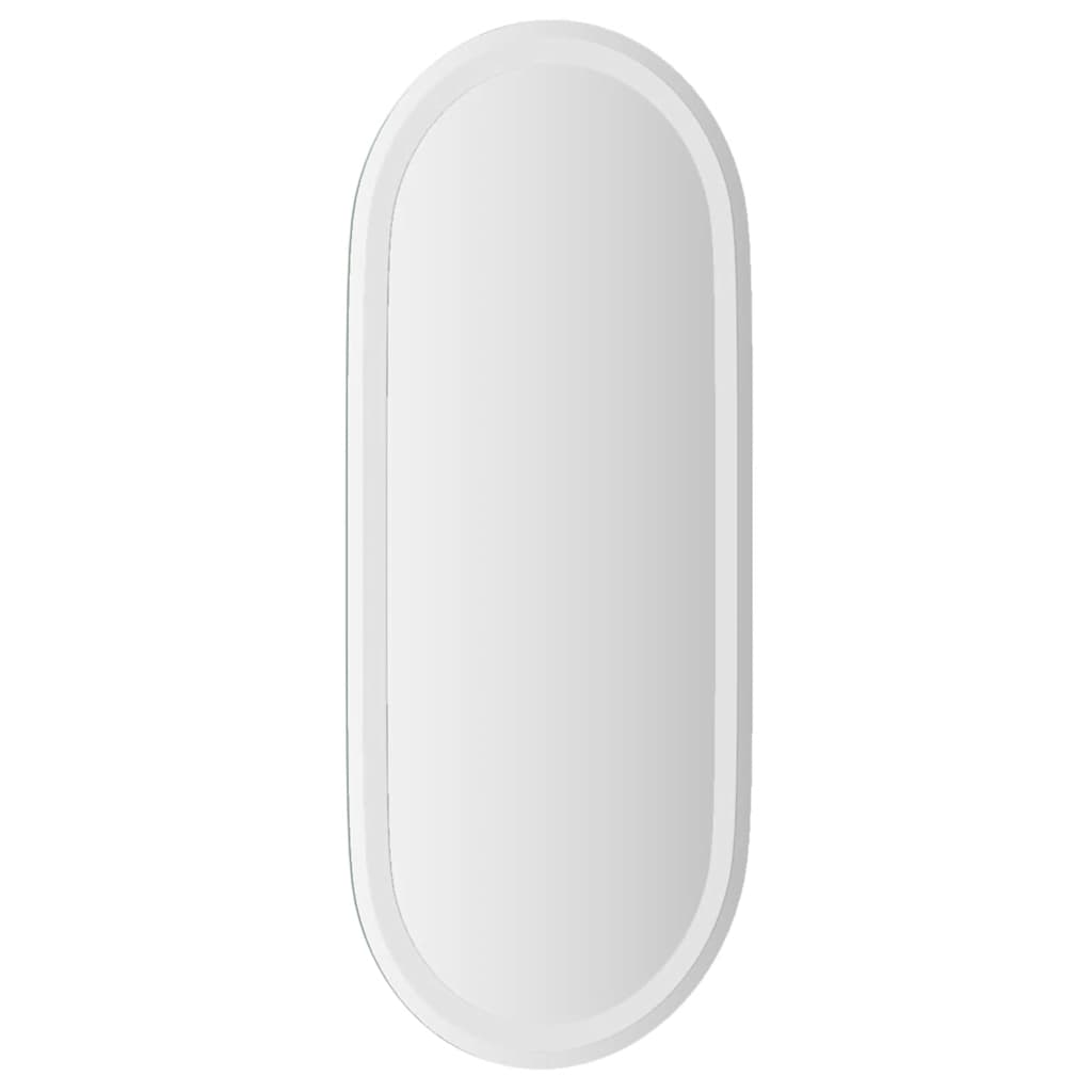 vidaXL Lustro łazienkowe z LED, 80x35 cm, owalne