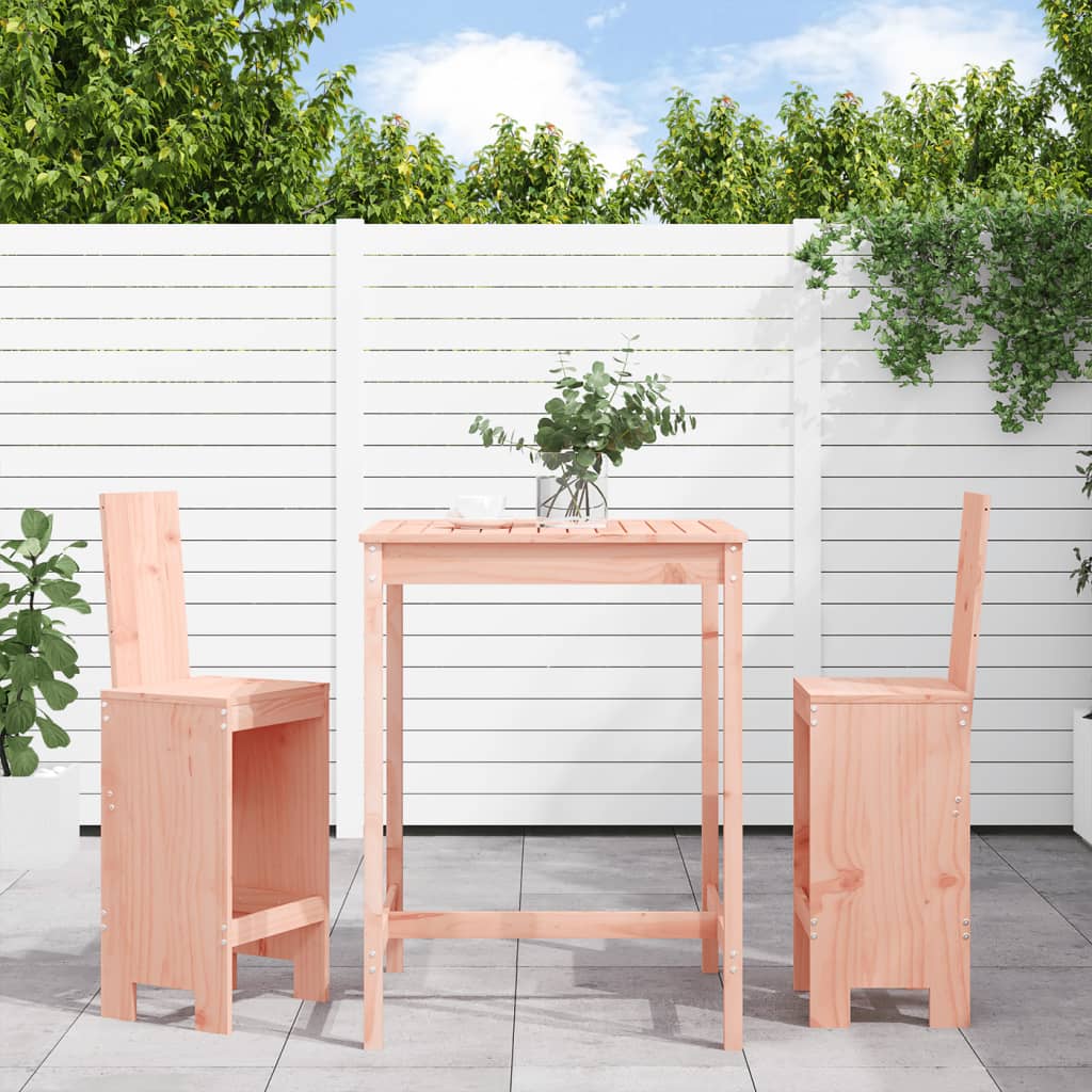 vidaXL 3-cz. zestaw mebli barowych do ogrodu, lite drewno daglezjowe