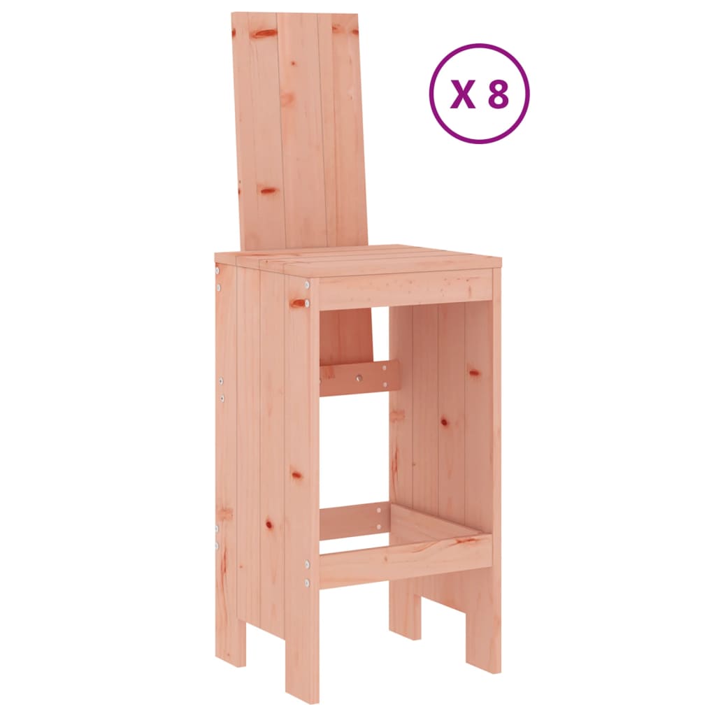 vidaXL 9-cz. zestaw mebli barowych do ogrodu, lite drewno daglezjowe