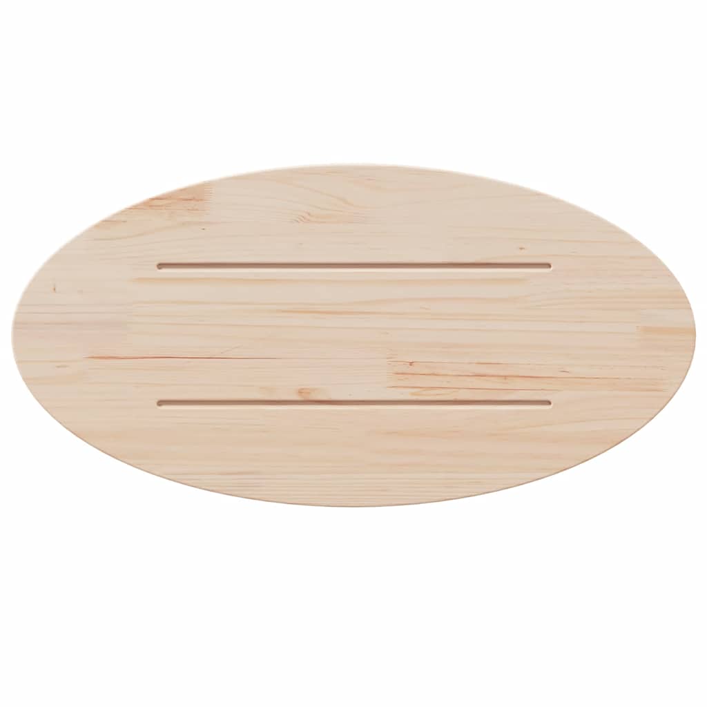 vidaXL Blat stołu, 60x30x2,5 cm, lite drewno sosnowe, owalny