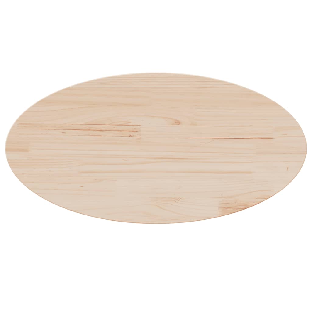 vidaXL Blat stołu, 60x30x2,5 cm, lite drewno sosnowe, owalny