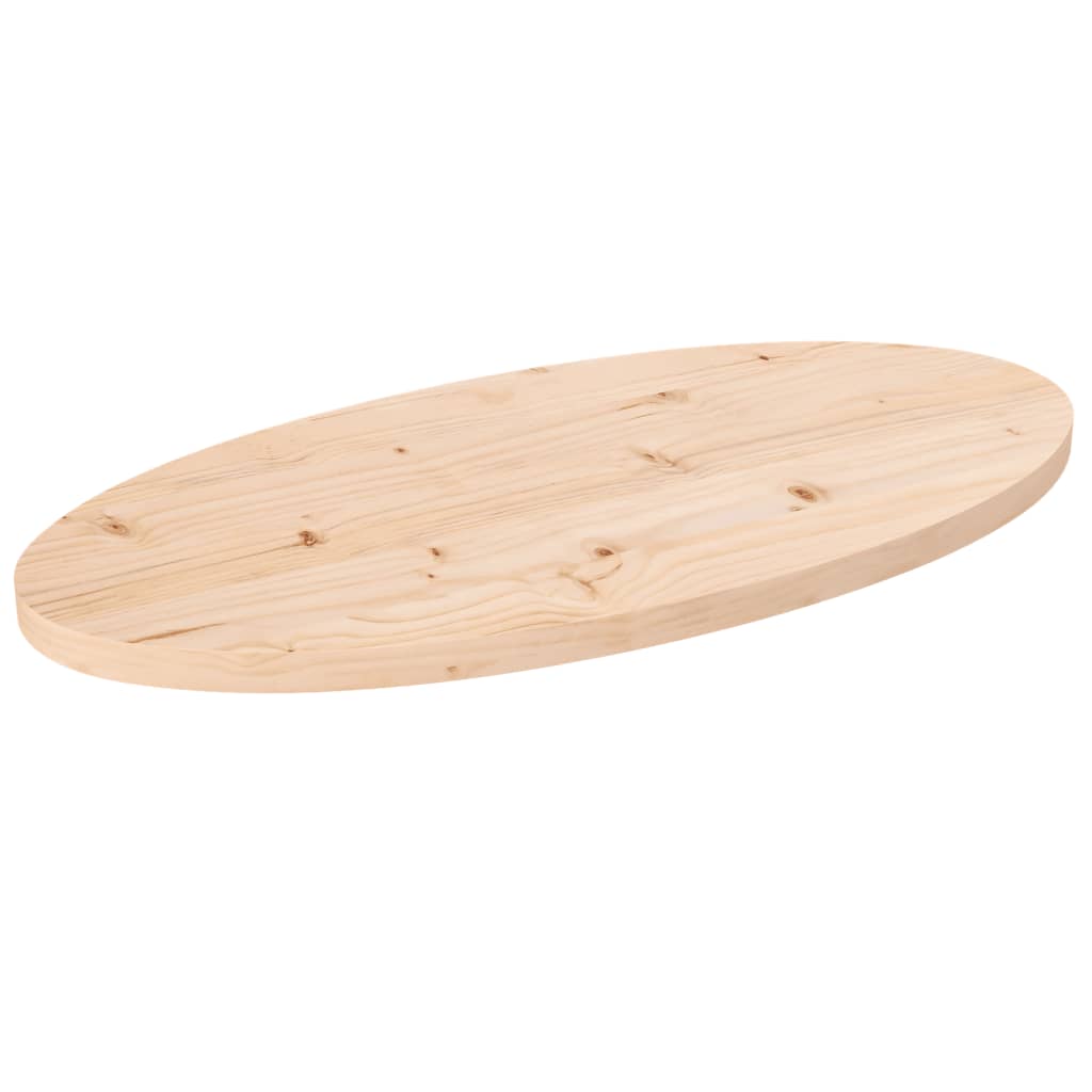vidaXL Blat stołu 70x35x2,5 cm Drewno lite sosnowe owalne