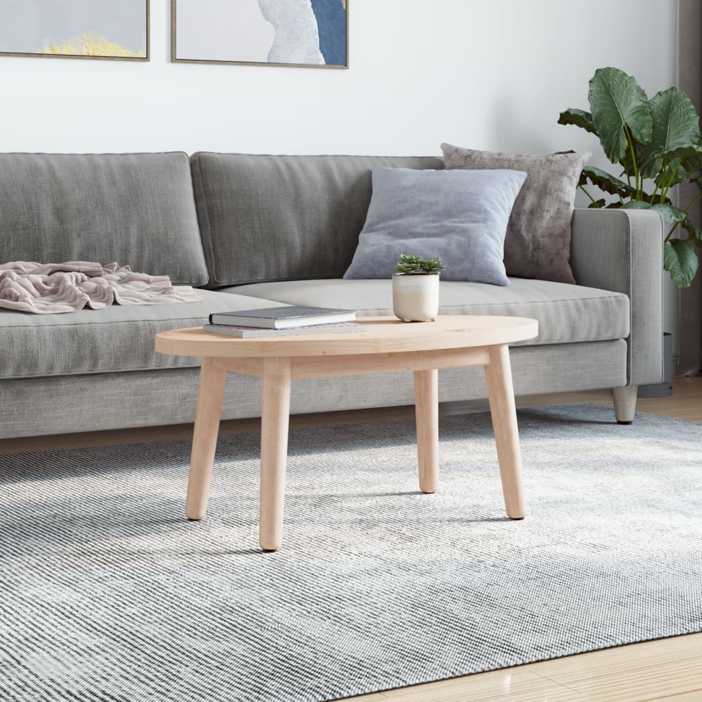 vidaXL Blat stołu 70x35x2,5 cm Drewno lite sosnowe owalne