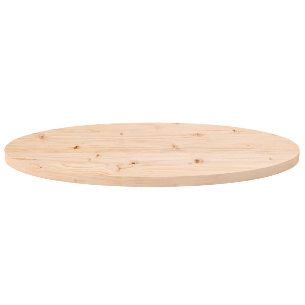 vidaXL Blat stołu 70x35x2,5 cm Drewno lite sosnowe owalne