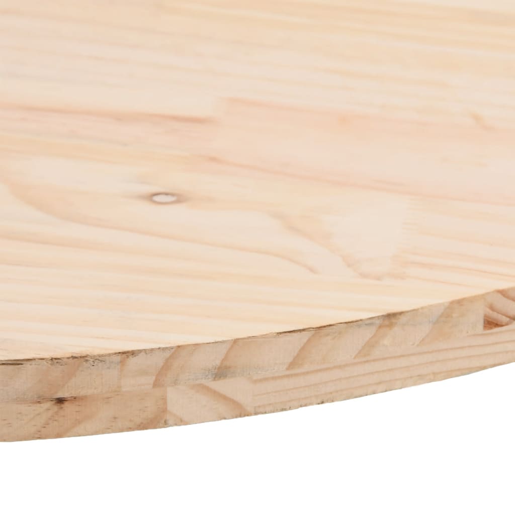vidaXL Blat stołu 70x35x2,5 cm Drewno lite sosnowe owalne