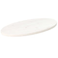 vidaXL Blat stołu, biały, 80x40x2,5 cm, lite drewno sosnowe, owalny