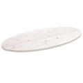 vidaXL Blat stołu, biały, 100x50x2,5 cm, lite drewno sosnowe, owalny