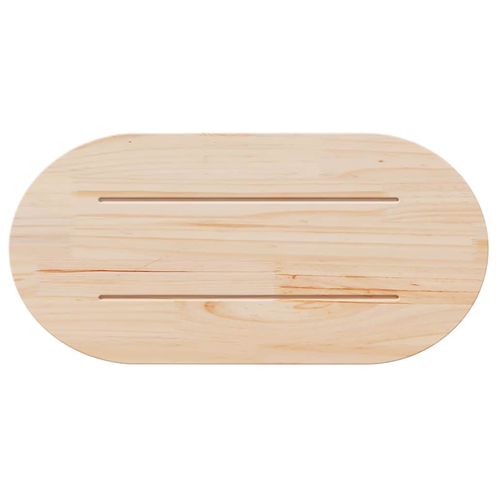 vidaXL Blat stołu 60x30x2,5 cm Drewno lite sosnowe owalne