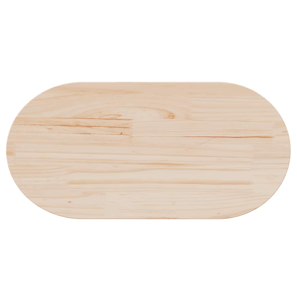 vidaXL Blat stołu 60x30x2,5 cm Drewno lite sosnowe owalne