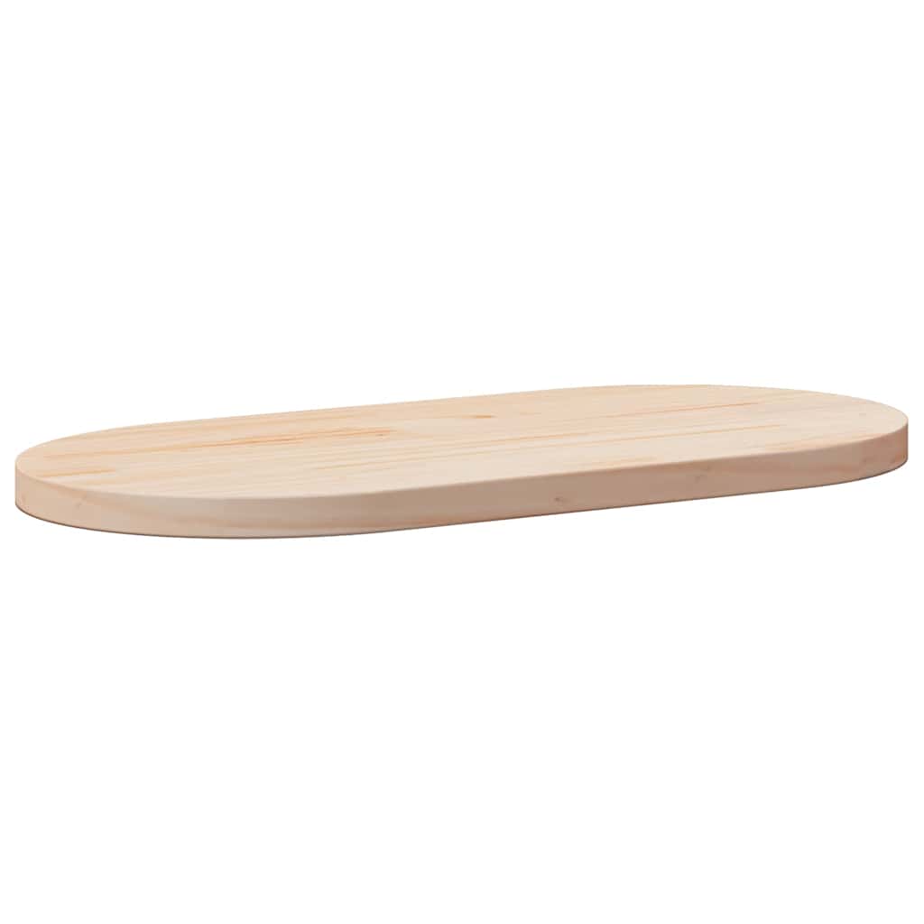 vidaXL Blat stołu 90x45x2,5 cm Drewno lite sosnowe owalne