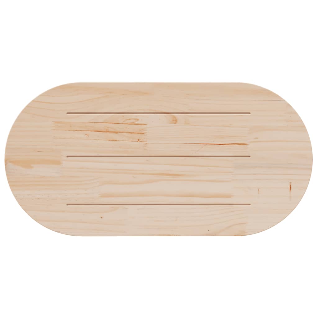 vidaXL Blat stołu 100x50x2,5 cm Drewno lite sosnowe owalne