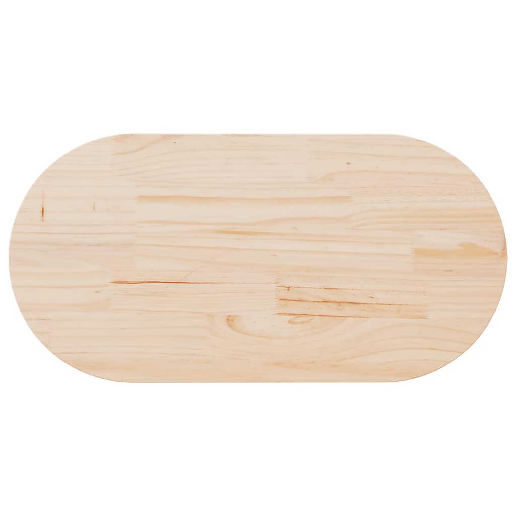 vidaXL Blat stołu 100x50x2,5 cm Drewno lite sosnowe owalne