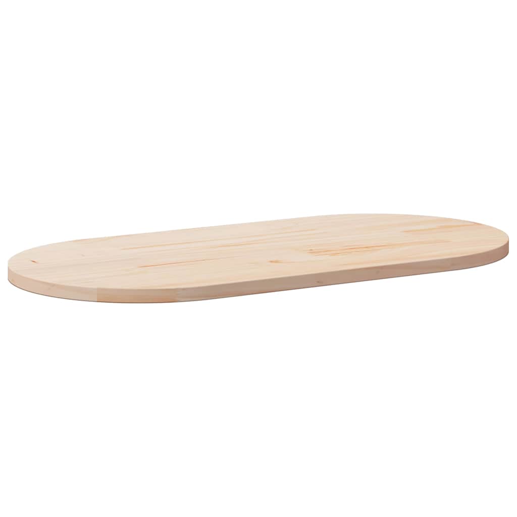 vidaXL Blat stołu 110x55x2,5 cm Drewno lite sosnowe owalne